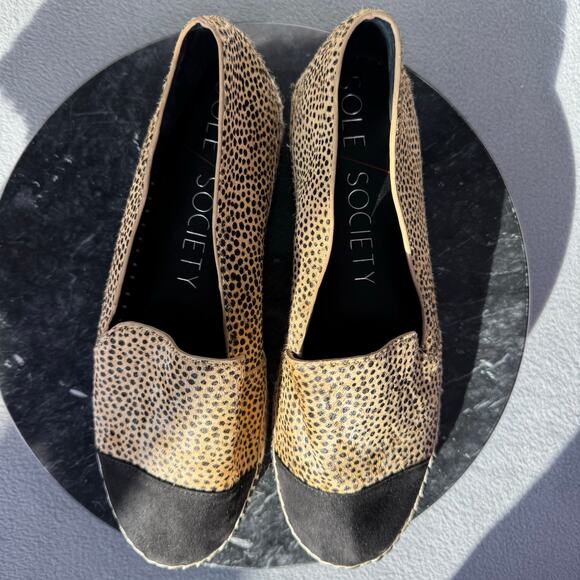 Sole Society Cheetah Print Calf Hair Espadrilles Flats Women’s Size 8.5M US - Picture 6 of 8